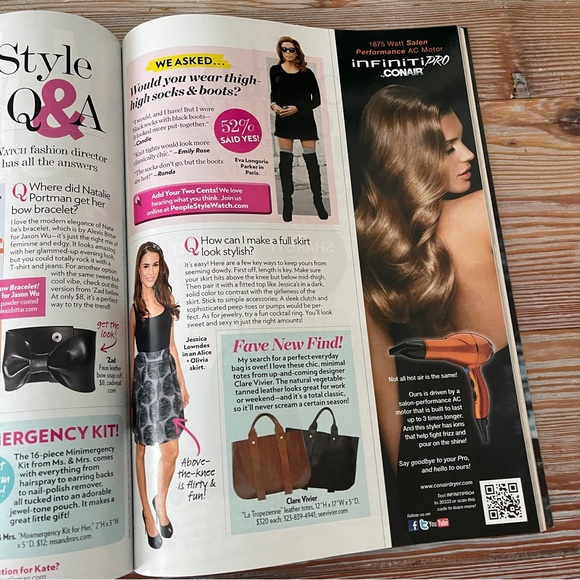 People Style Watch Magazine - Zoe Saldana Cover, December 2010 Issue - Picture 15 of 16